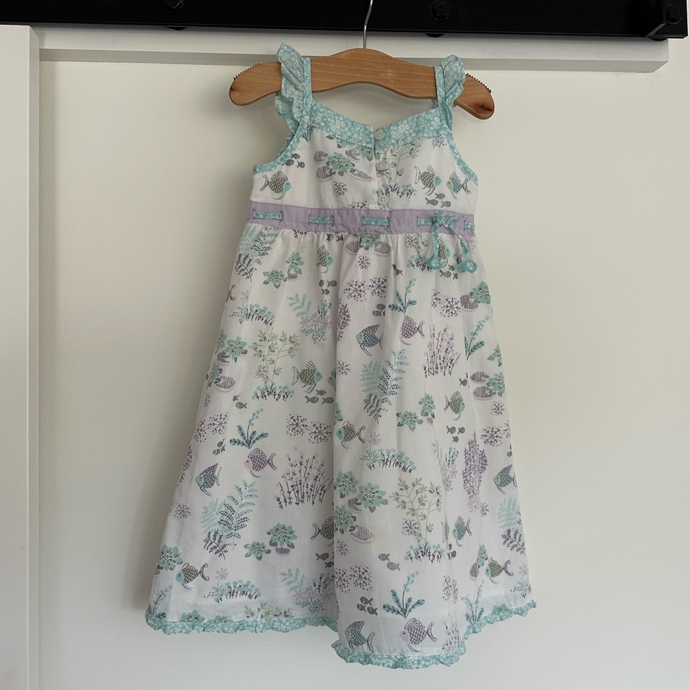 Janie and Jack Sweet Coral Reef Ruffle Sundress